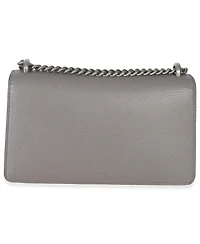 Pre-Owned Gucci Dusty Grey Pebbled Calfskin Small Dionysus Shoulder Bag