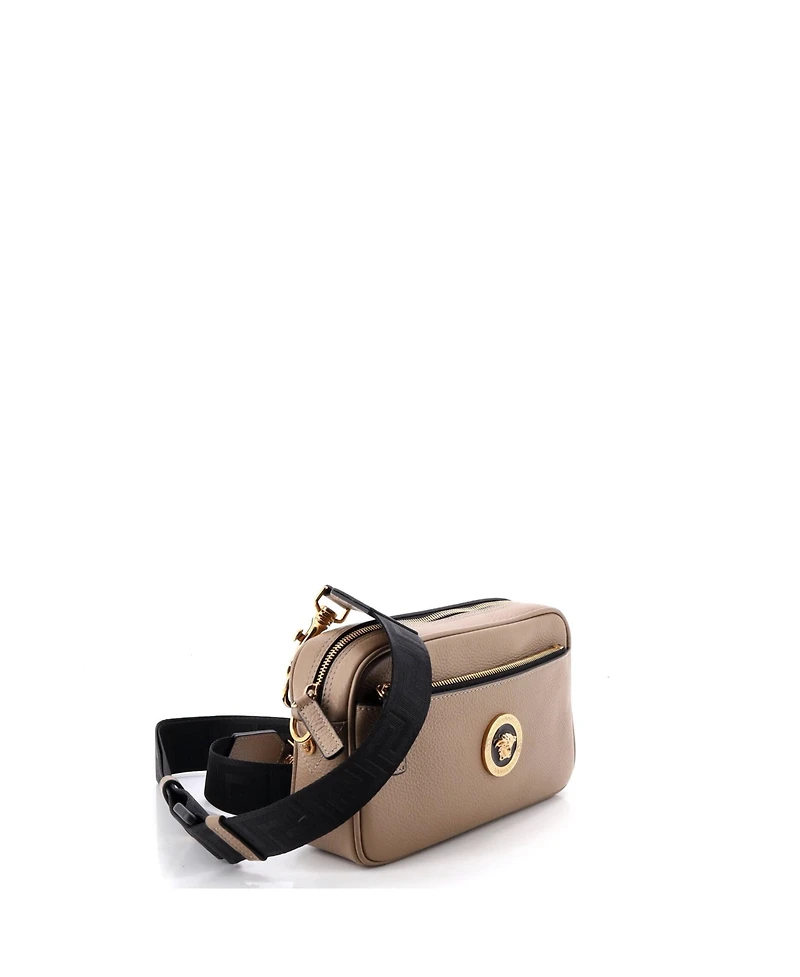 Pre-Owned Versace Small Medusa Front Pocket Camera Bag Leather