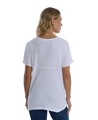 Wilt Women's Clothing Ruched Sleeve Tee