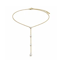 Rebl Jewelry Crystal Y-Necklace