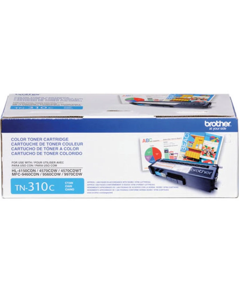 Brother Cyan Toner Cartridge, Yields 1500 Pages