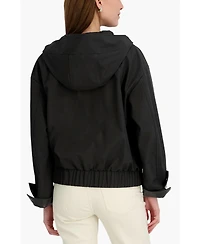 Tahari Women's Hooded Softshell Bomber Leone