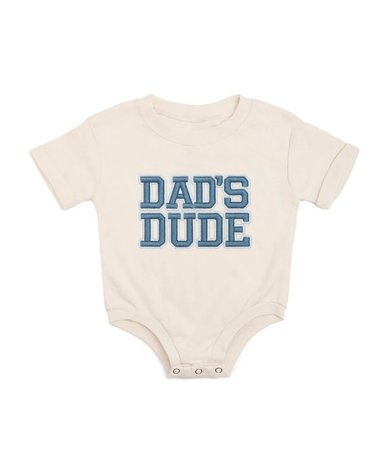 Sweet Wink Baby Boys Dad's Dude Patch Short Sleeve Romper