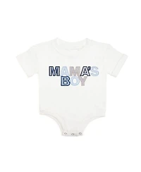 Sweet Wink Baby Boys Mama's Patchwork Short Sleeve Romper