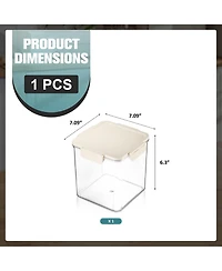 Sorbus 2900ml/102.29oz Clear Stackable Airtight Food Storage Container for Pantry, Rice, Pasta, Cereal and More