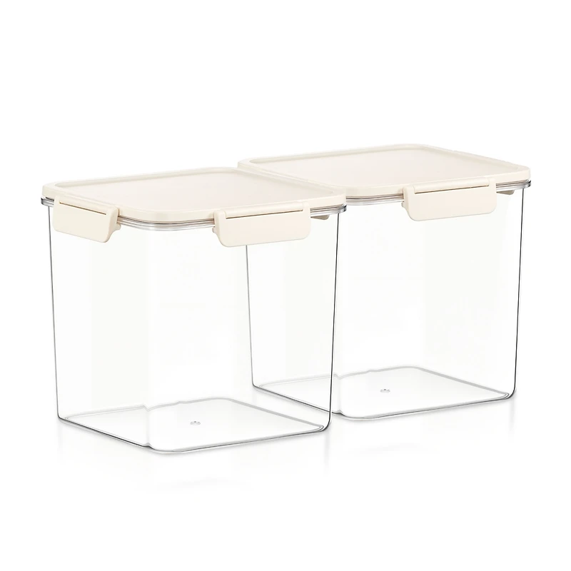 Sorbus Pack 2900ml/102.29oz Clear Stackable Airtight Food Storage Containers for Pantry, Rice, Pasta