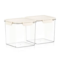 Sorbus Pack 2900ml/102.29oz Clear Stackable Airtight Food Storage Containers for Pantry, Rice, Pasta