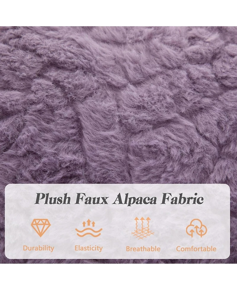 Rainsken Faux Fur Criss Cross Office Chair