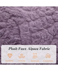 Rainsken Faux Fur Criss Cross Office Chair