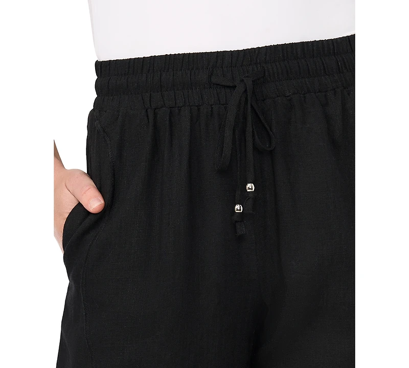 CeCe Women's Wide-Leg Pull-On Pants