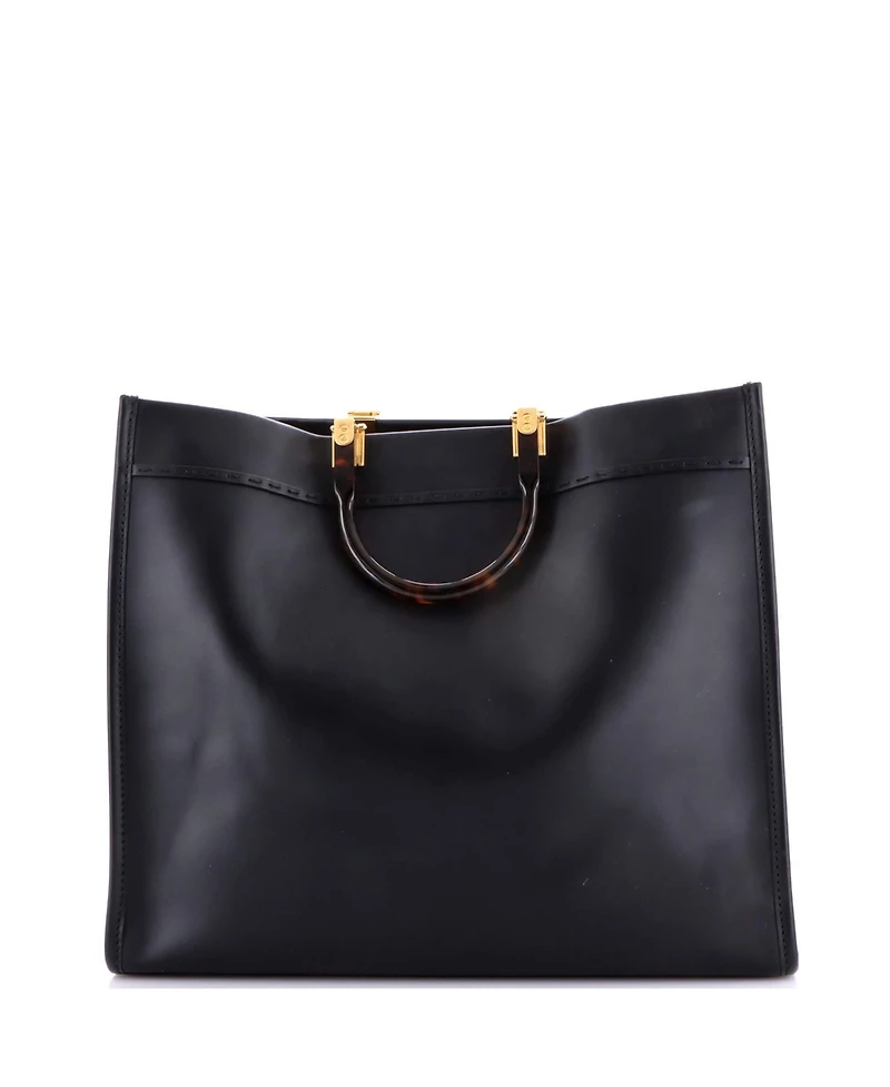 Pre-Owned Fendi Large Sunshine Shopper Tote Leather