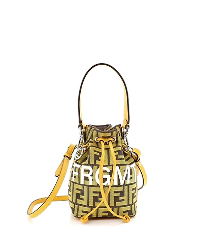 Pre-Owned Fendi Mini x Frgmt Mon Tresor Bucket Bag Zucca Canvas