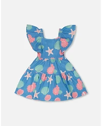 Deux par Deux Little Girls Crinkle Jersey Dress