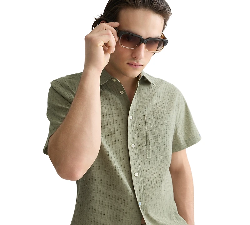 Scotch & Soda Men's Regular-Fit Short-Sleeve Collared Shirt