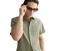 Scotch & Soda Men's Regular-Fit Short-Sleeve Collared Shirt