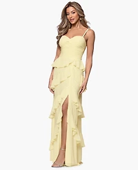 Xscape Petite Sleeveless Sweetheart Neck Long Gown
