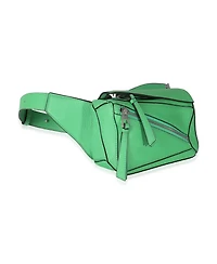Pre-Owned Loewe Jungle Green Calfskin Mini Puzzle Belt Bag
