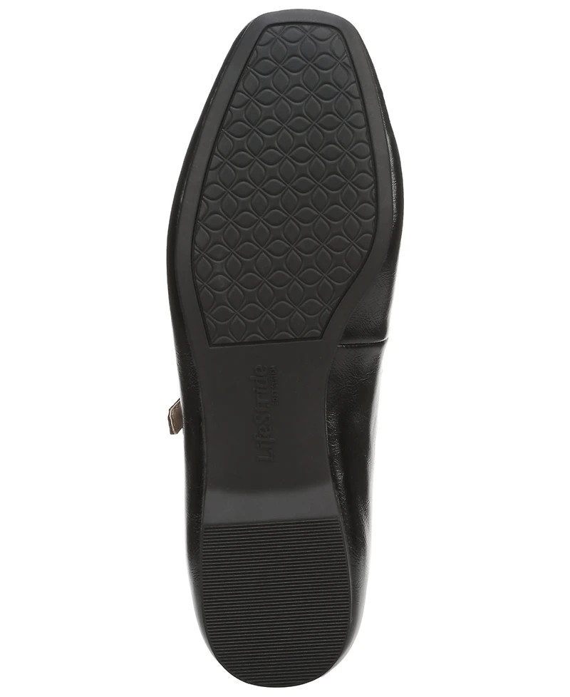 LifeStride Women's Bennett T-Strap Mary Jane Flats