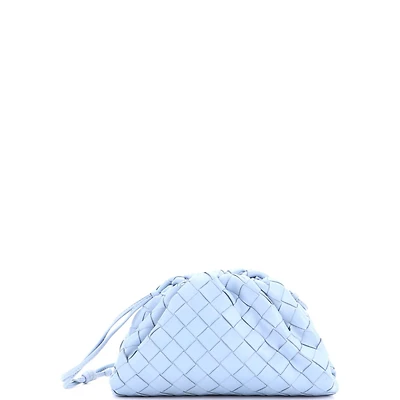 Pre-Owned Bottega Veneta Mini The Pouch Intrecciato Nappa