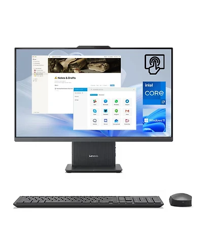 Lenovo IdeaCentre I All-in-One Intel Core i7 16GB Ram Intel Uhd Graphics 2TB Ssd Storage Windows 11 Pro 100Hz