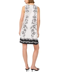 Msk Women's Sleeveless Crew Neck Mini Dress