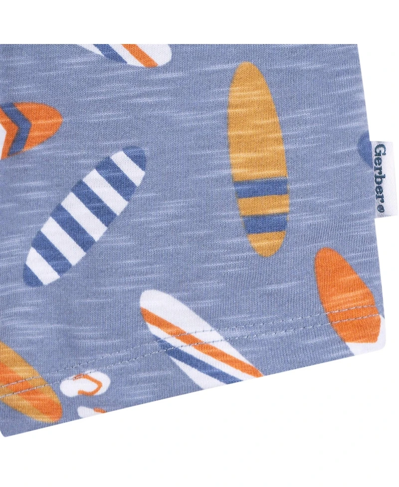 Gerber Toddler Boys Gerbe 2-Piece T-Shirt and Shorts Set