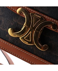 Pre-Owned Celine Teen Triomphe Shoulder Bag Triomphe Coated Canvas