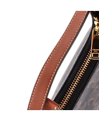 Pre-Owned Celine Mini Ava Bag Triomphe Coated Canvas