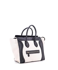 Pre-Owned Celine Mini Luggage Bag Canvas and Leather