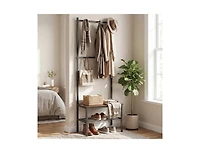 Slickblue Freestanding 3-in-1 Hall Tree with Bench and Hooks