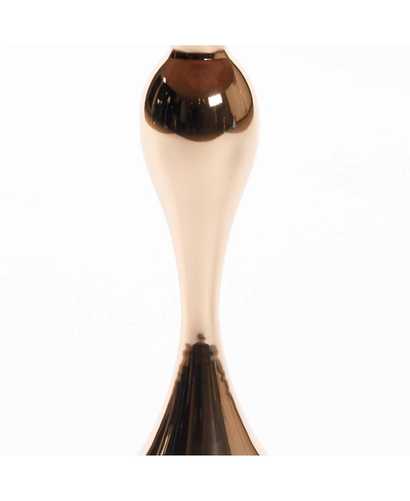 Rainsken Mermaid Tail Round Side Table, Modern Metal Pedestal Accent Table, Compact Coffee Table for Living Room and Small Spaces