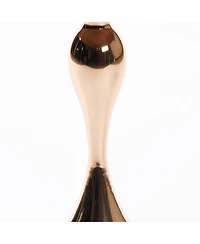 Rainsken Mermaid Tail Round Side Table, Modern Metal Pedestal Accent Table, Compact Coffee Table for Living Room and Small Spaces