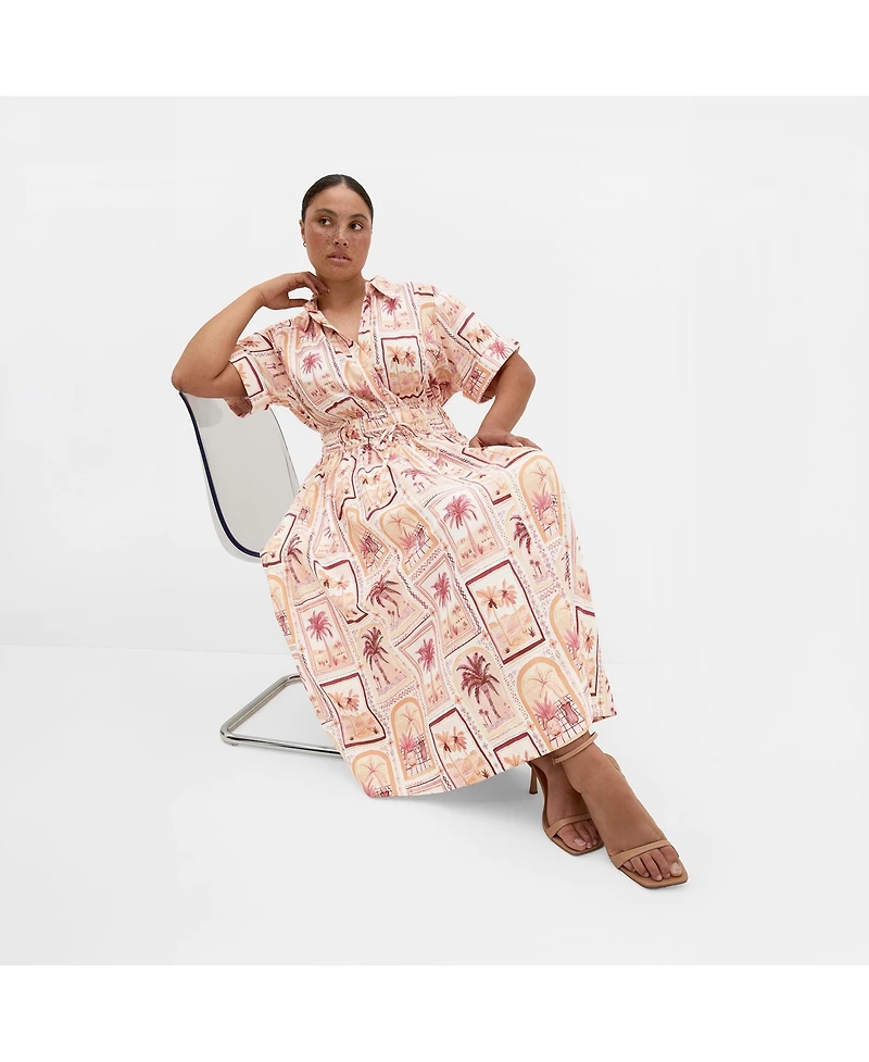 City Chic Women's Plus Lana Soiree Print Dress