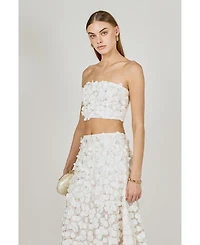 endless rose Women's 3D Floral Bandeau Top