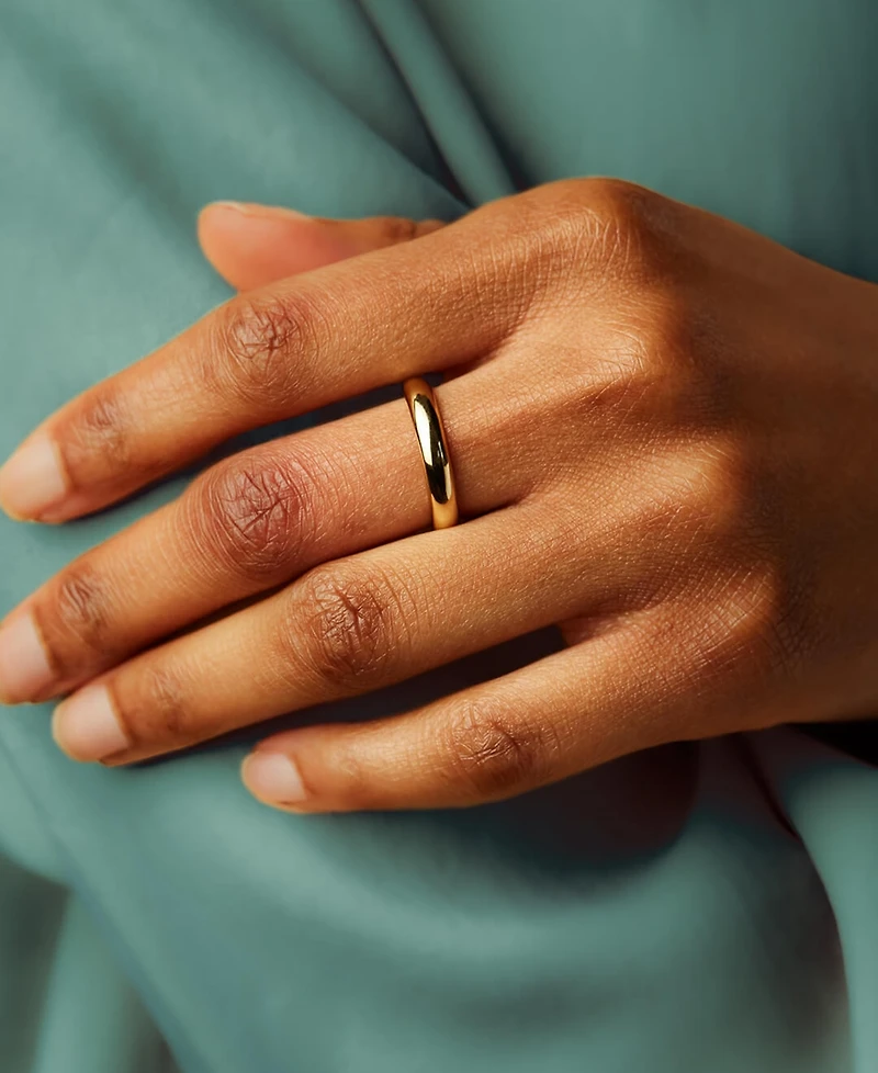 Ana Luisa 14k Gold-Plated Everly High-Polish Band Ring