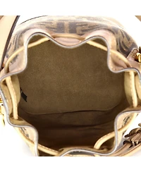 Pre-Owned Fendi Mini Mon Tresor Bucket Bag Zucca Canvas