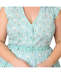 Unique Vintage Plus Shirt Swing Dress