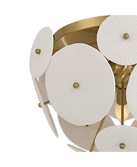 Possini Euro Design Shelly 15 1/2" Modern Semi Flush-Mount Ceiling Light Fixture Kitchen Foyer Sputnik