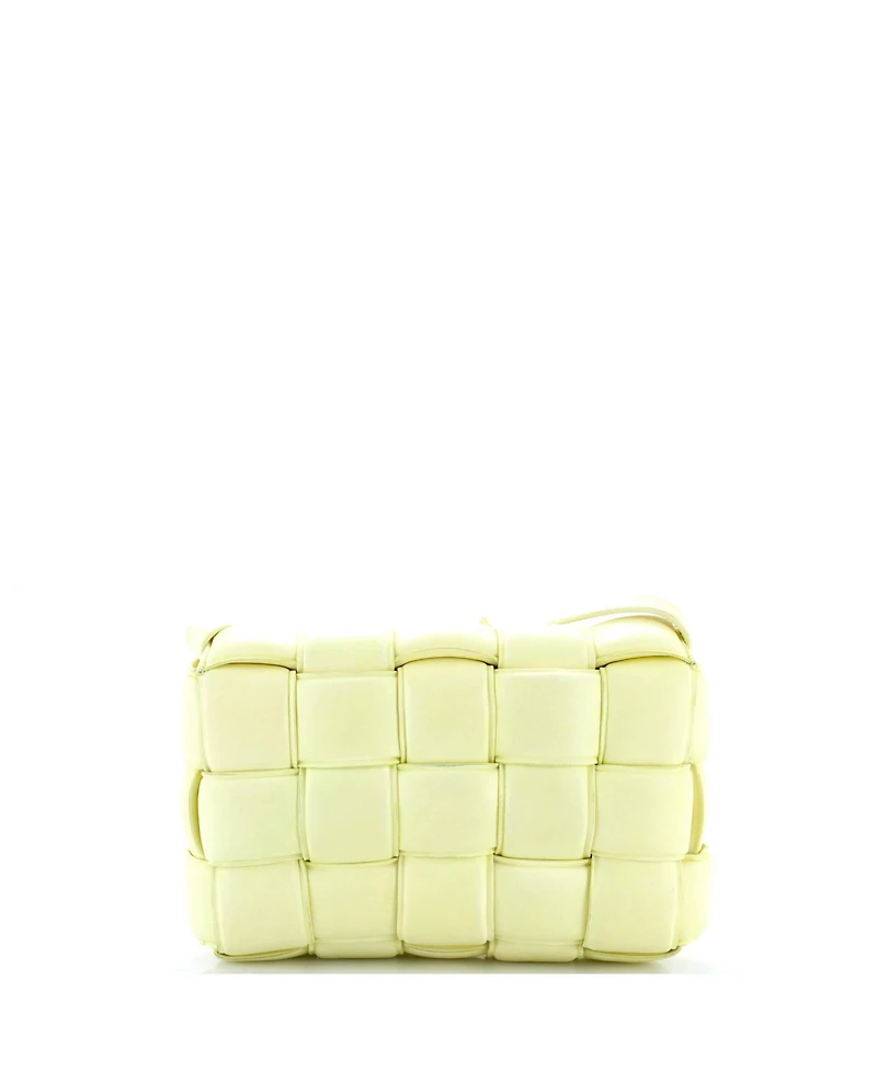 Pre-Owned Bottega Veneta Cassette Crossbody Bag Padded Maxi Intrecciato Leather