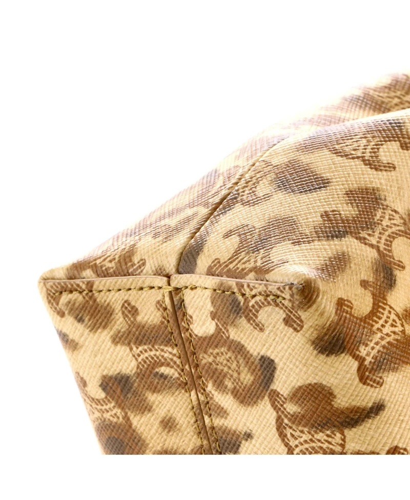 Pre-Owned Celine Medium Victoire Flap Shoulder Bag Printed Triomphe Coated Canvas