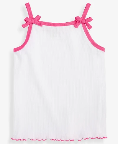 Epic Threads Toddler Girls' 12M-5T Solid Rib Bow Tank Top, Macy's Exclusive