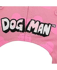 Dog Man Girls Glitter Heart Youth Pink Traditional Adjustable Hat