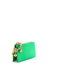 Pre-Owned Bottega Veneta Small Trio Wristlet Pouch Leather