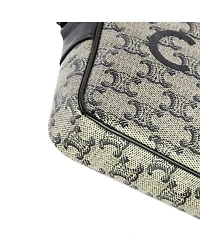 Pre-Owned Celine Medium Logo Messenger Bag Triomphe Coated Canvas