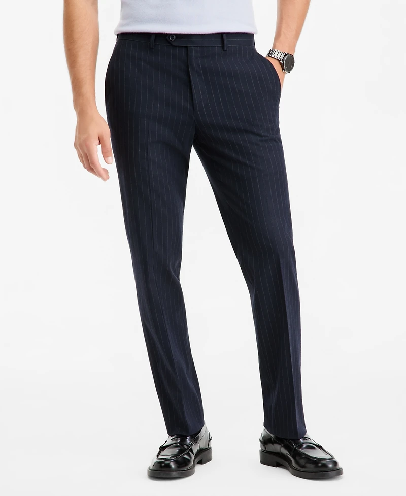 Bar Iii Men's Slim-Fit Navy Pinstripe Suit Separates Pants, Macy's Exclusive