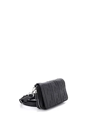 Pre-Owned Fendi Expandable Flap Bag Zucca Embossed Leather