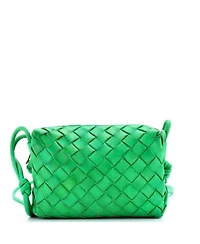Pre-Owned Bottega Veneta Mini Loop Crossbody Bag Intrecciato Nappa