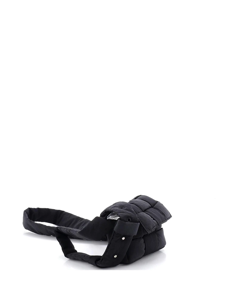 Pre-Owned Bottega Veneta Extra Mini Cassette Crossbody Bag Maxi Intrecciato Nylon