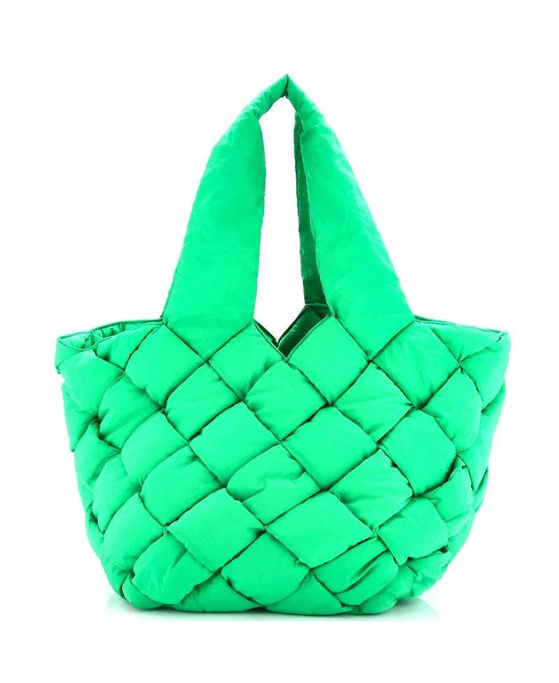 Pre-Owned Bottega Veneta Cassette Paper Tote Intrecciato Nylon