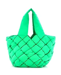 Pre-Owned Bottega Veneta Cassette Paper Tote Intrecciato Nylon